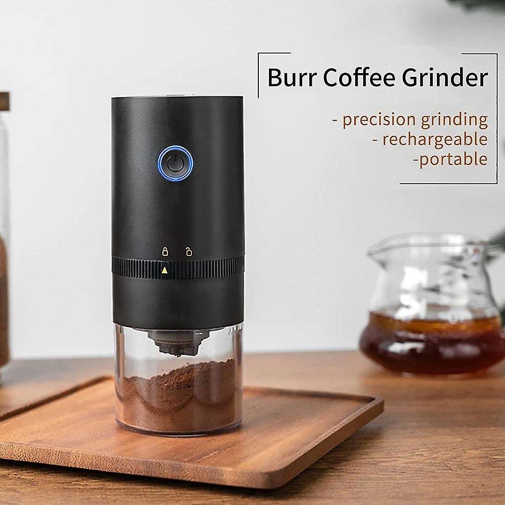 Portable Electric Coffee Grinder Brewed Coffee Maker Black