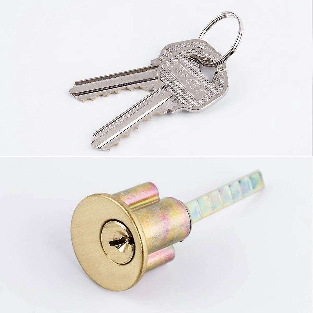 Zinc Cylinder Deadbolt Latch Lock for Night Gate Door Entrance,gold