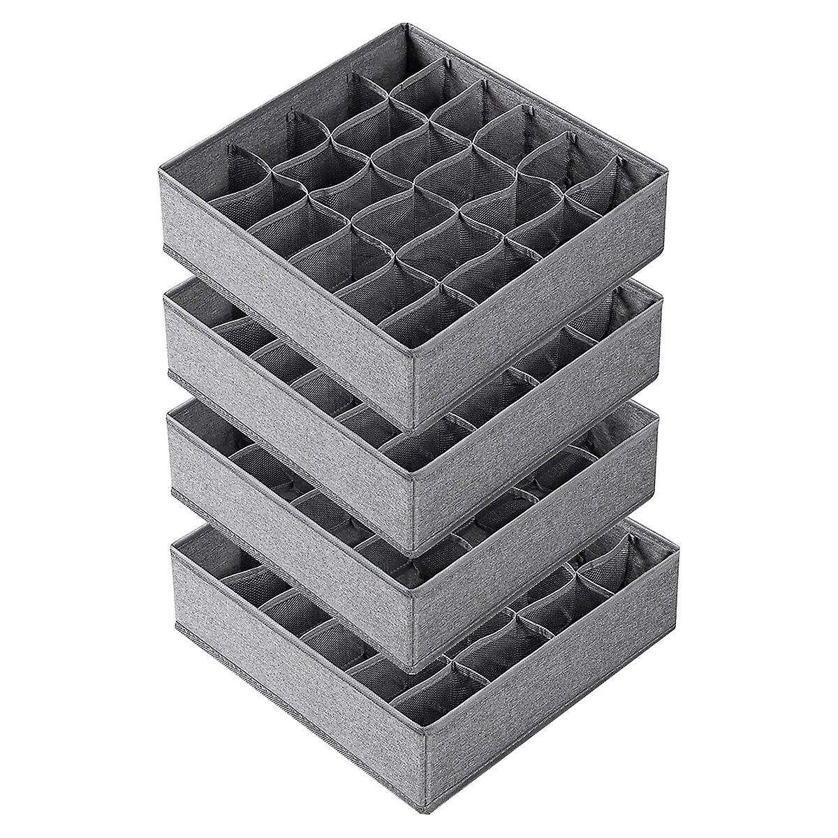 4 Pack Sock Underwear Organizer Dividers,drawer Fabric Foldable