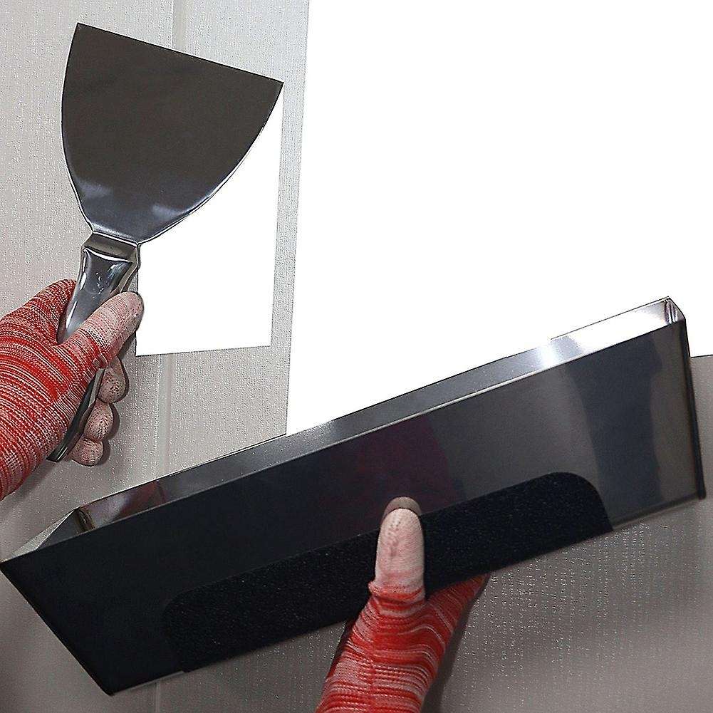 12hrg Non Slip Contoured Stainless Steel Heliarc Mud Pan, 14inch