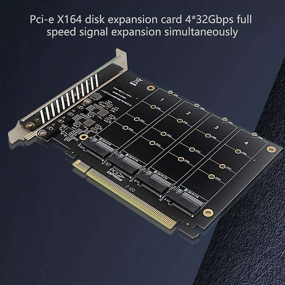 4-disk Nvme Raid Pci-e X16 Dapter Card Support M. 2 Nvme Protocol