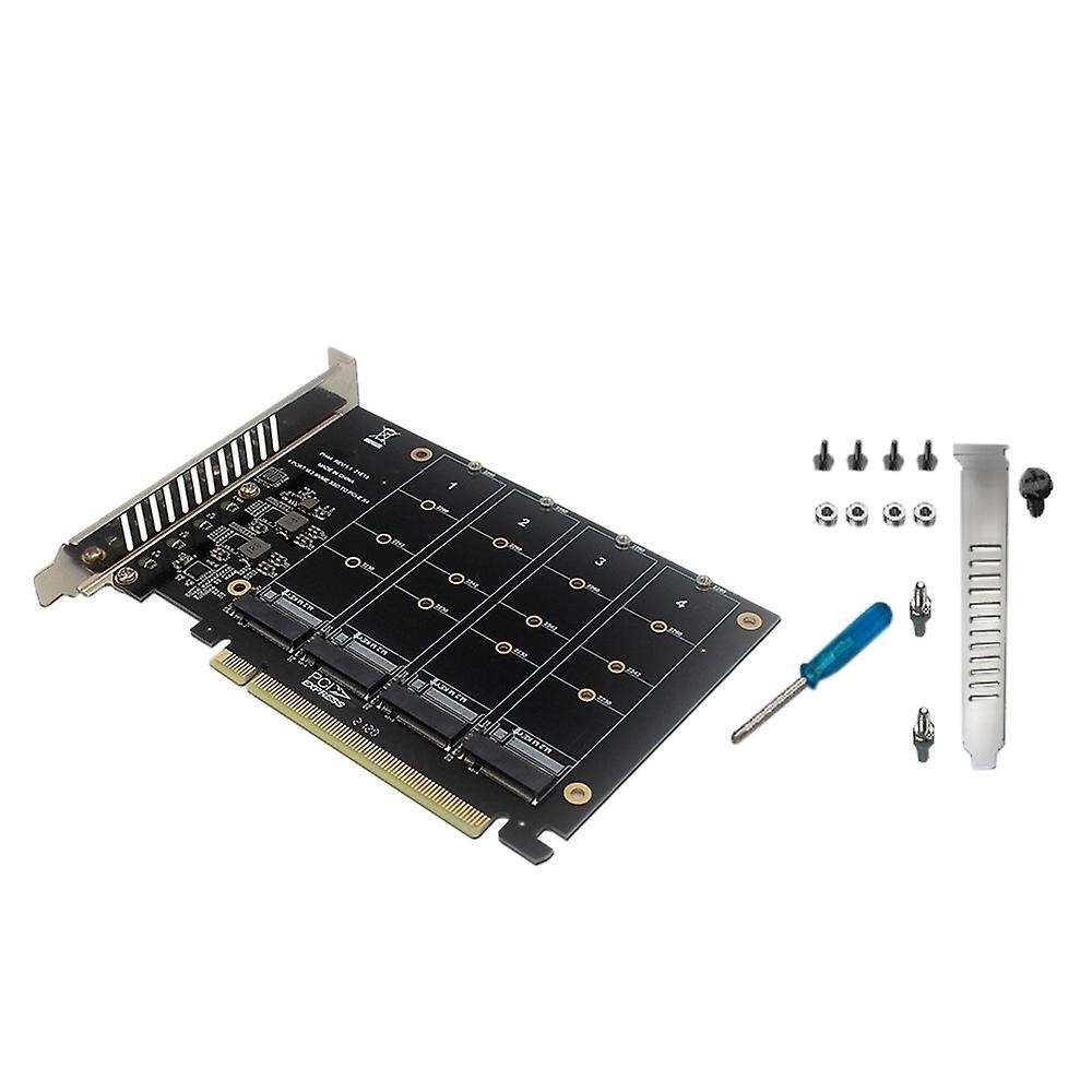 4-disk Nvme Raid Pci-e X16 Dapter Card Support M. 2 Nvme Protocol