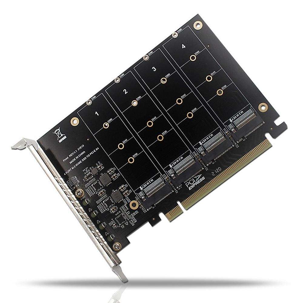 4-disk Nvme Raid Pci-e X16 Dapter Card Support M. 2 Nvme Protocol
