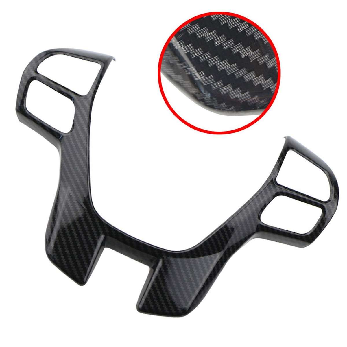 Carbon Fiber Steering Wheel Cover Trim for Ford Ranger Everest 2015+