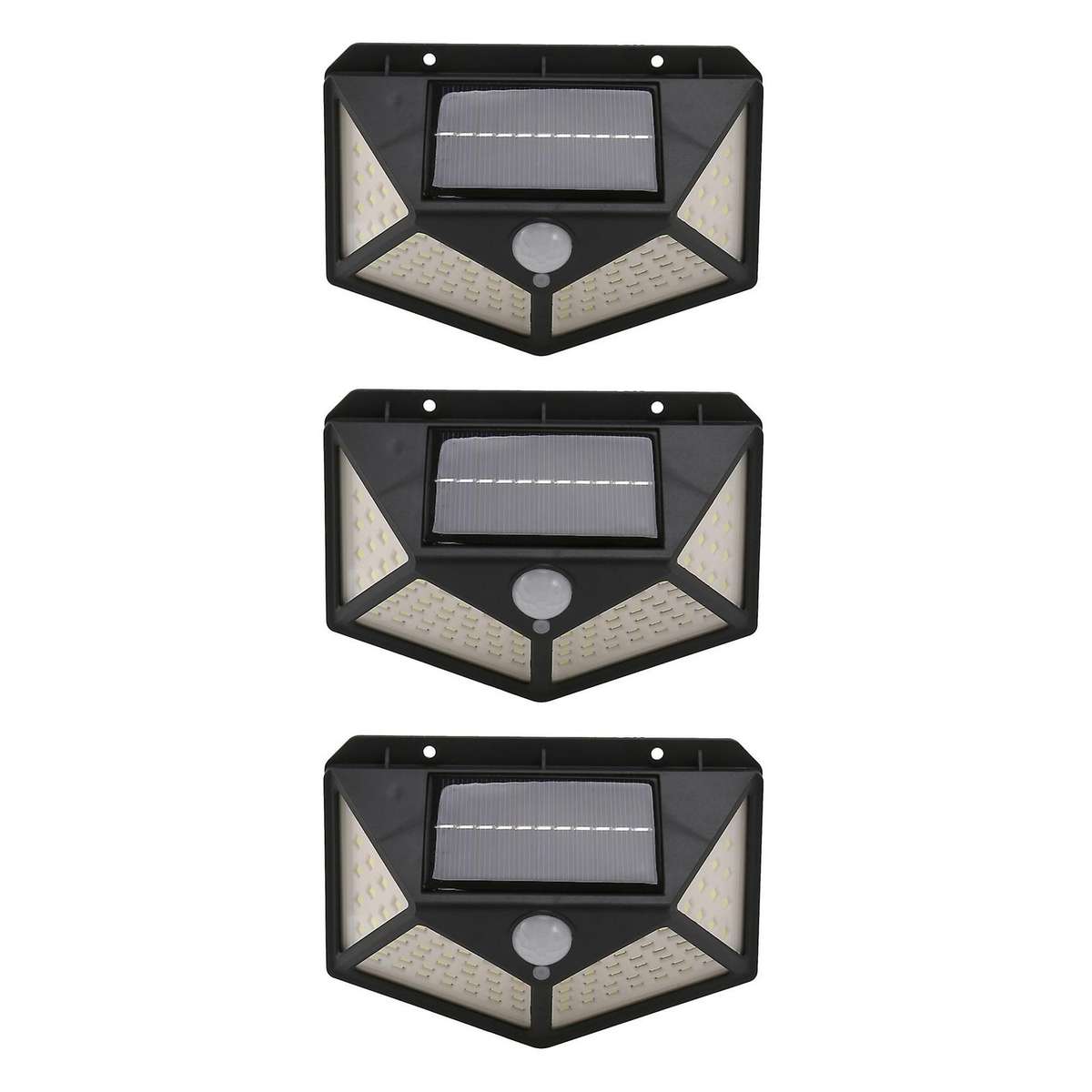 100 Led Solar Power Wall Light Pir Motion Sensor Outdoor Garden Lamp