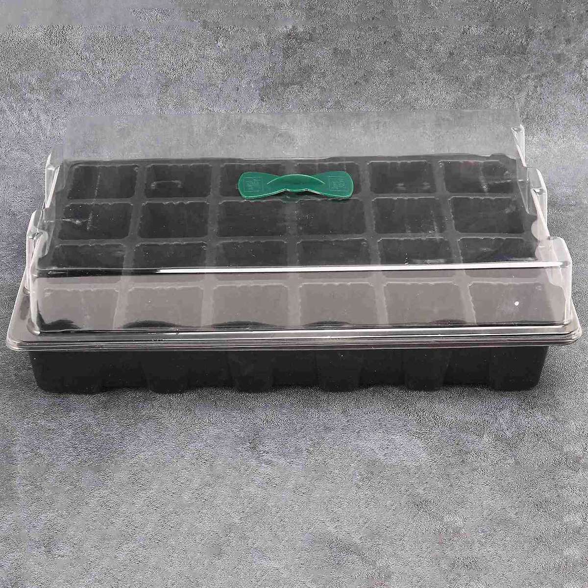 4pcs Seedling Tray, 24 Cells with Adjustable Vents for Greenhouse