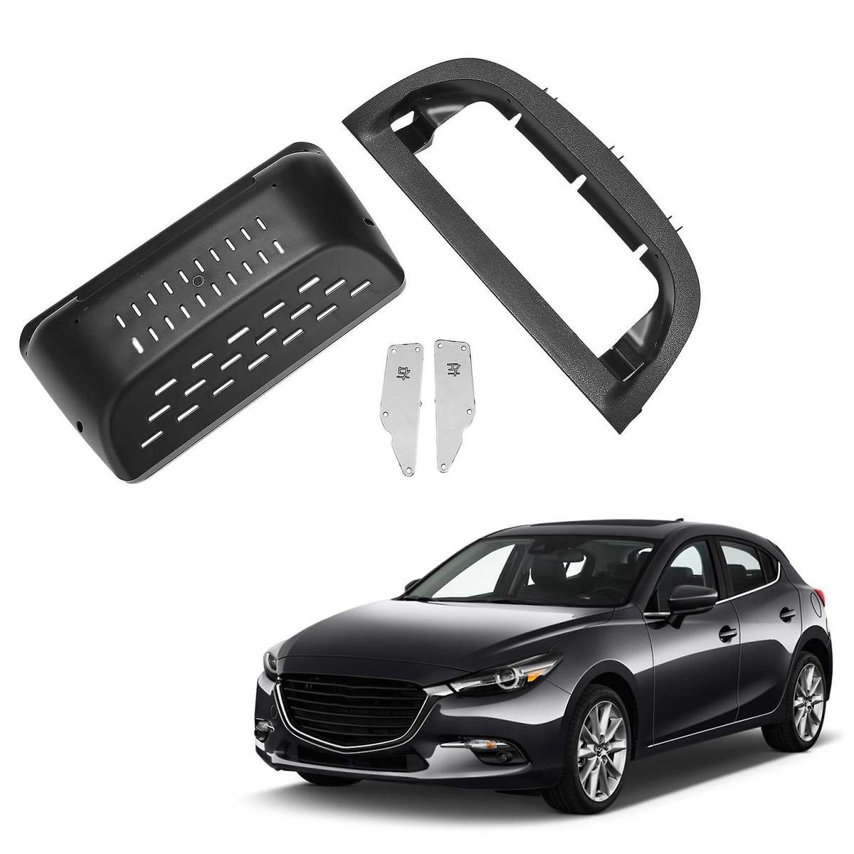 2din Car Radio Fascia for Mazda 3 Axela 14-19 Dvd Stereo Frame Plate