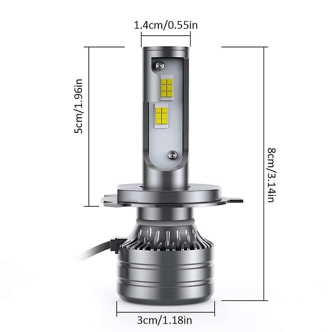 Led Headlight Bulbs, 28w 3000 Lumens Bright Led Headlights (h4)