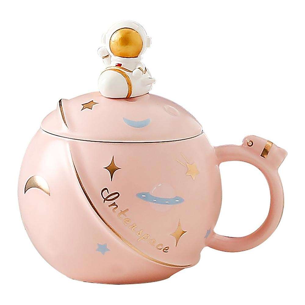 450ml Creative Cartoon Astronaut Mug Couple Planet Big Ceramic B