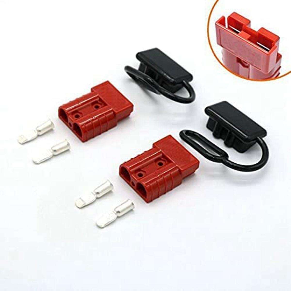 2pcs 350a 2/0 Awg Battery Power Connector Cable for Atv Winch Grey