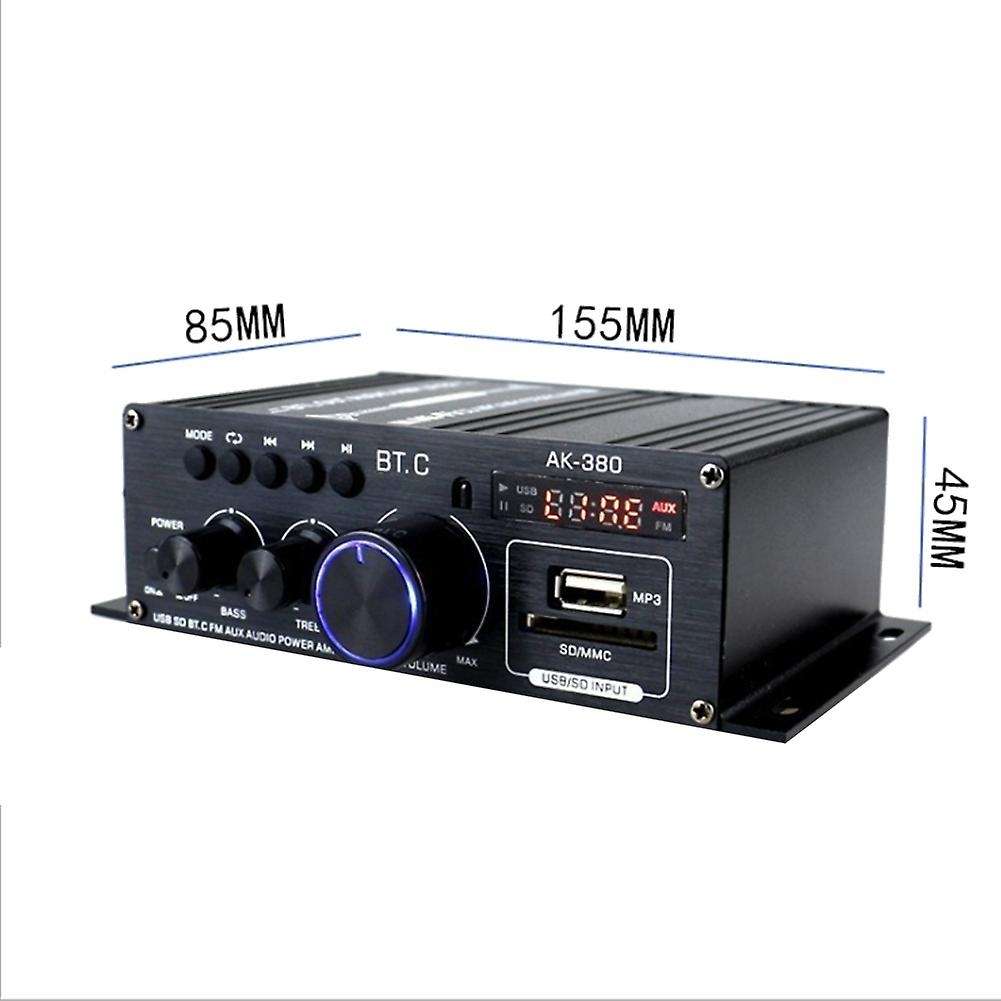 Ak380 2 Channel Bluetooth Hifi Power Amplifier Remote Control (ak380)