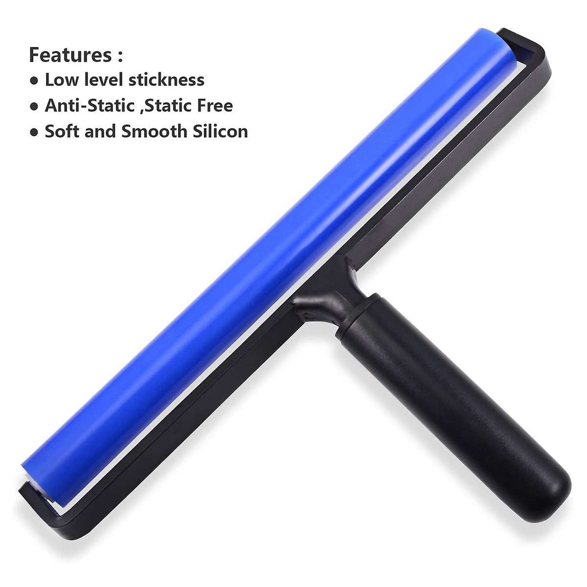 12inch Wide Glue Silicone Soft Rubber Pasting Roller Squeegee Rolling