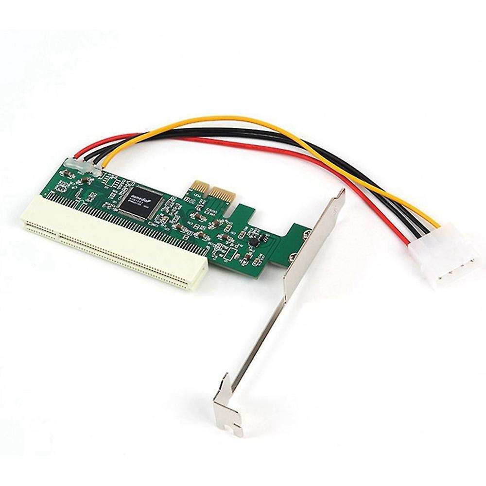 Pci-express to Pci Adapter Card Pci E X1 Slot with 4 Pin Cable Card