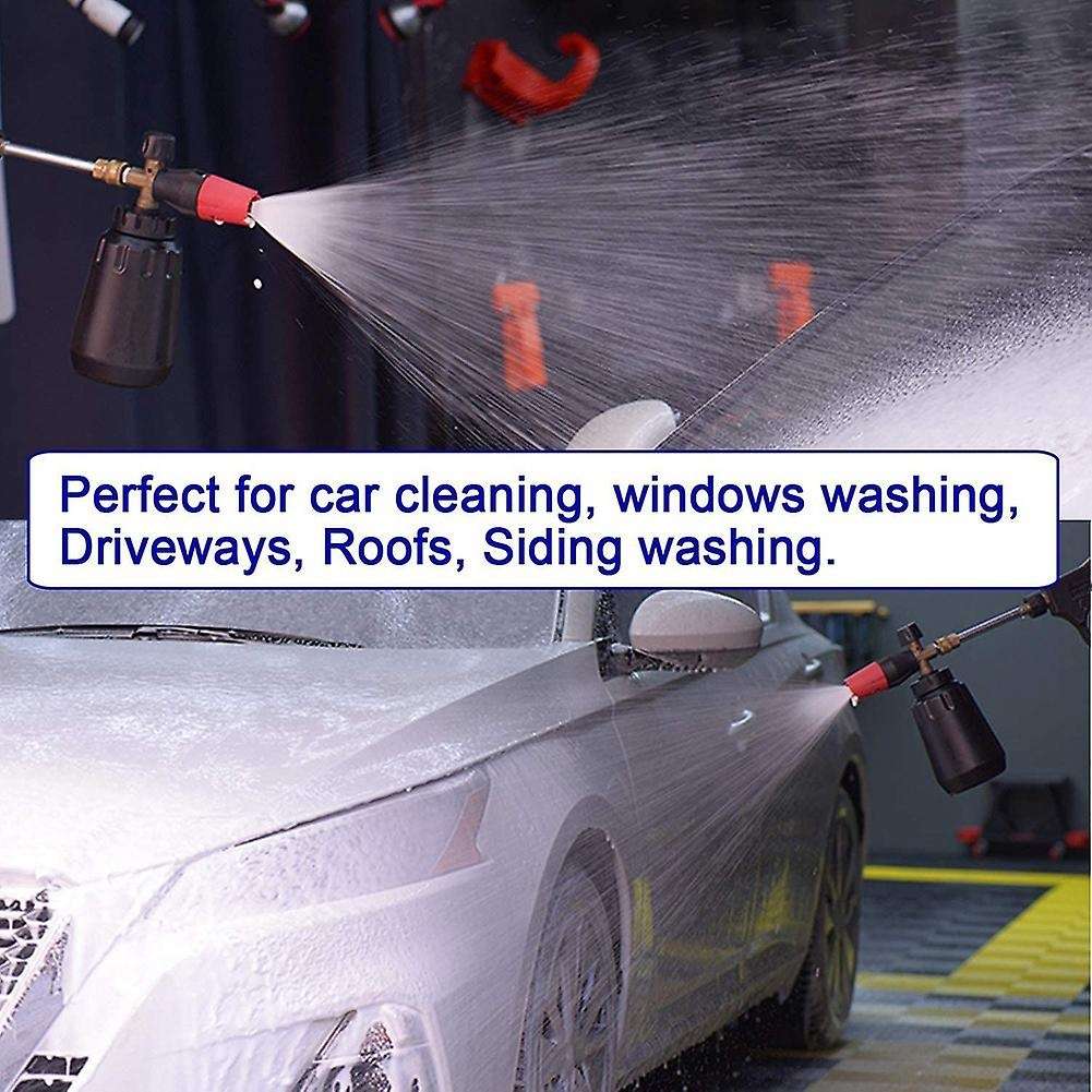 Snow Foam Cannon with 1l Bottle, Car Foam Blaster, 1/4inch Connector