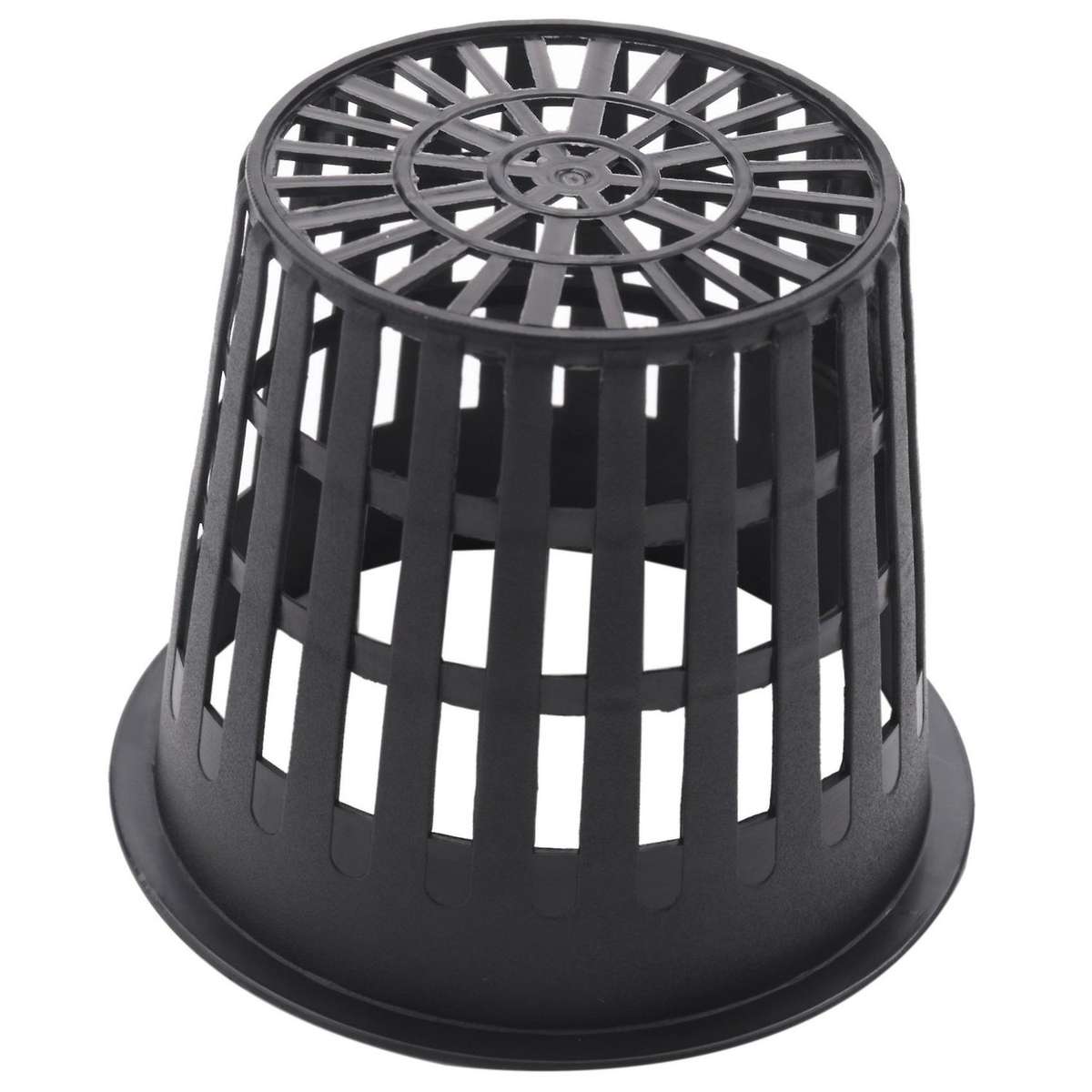 40pcs 3 Inch Heavy Duty Mesh Pot Net Cup Hydroponic Planting Black