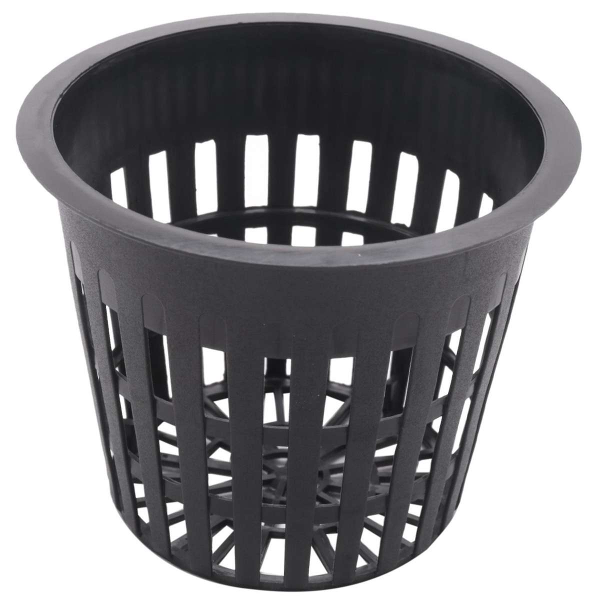 40pcs 3 Inch Heavy Duty Mesh Pot Net Cup Hydroponic Planting Black