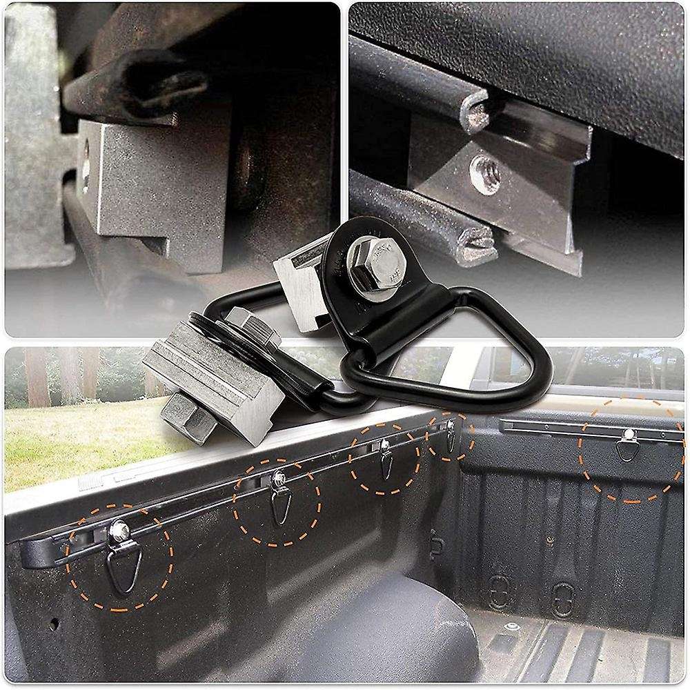 Bed Deck Rails Cleat Tie Down Anchors Rings for Toyota Tacoma