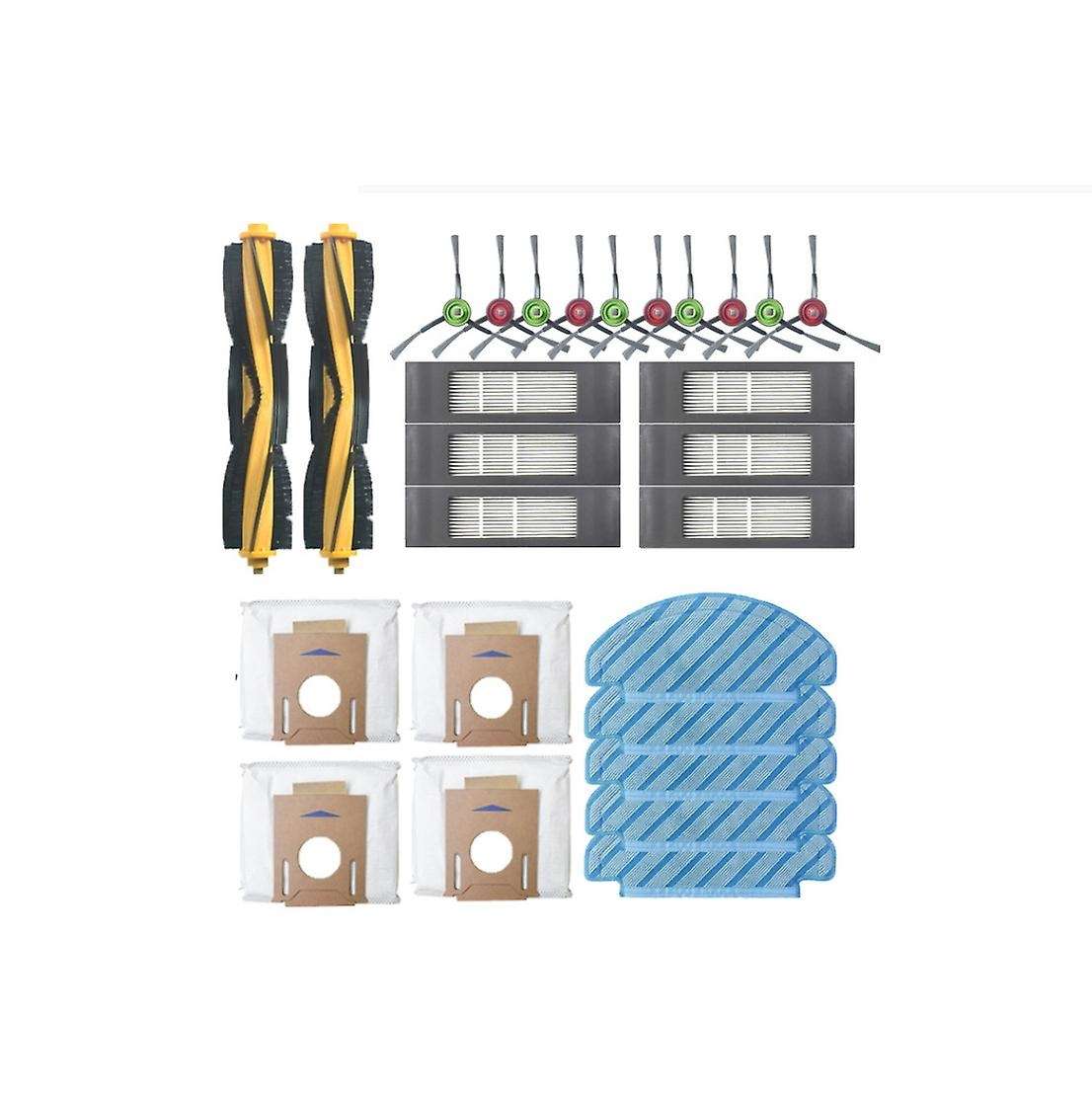 Main/side Brush Dust Bag Filter Washable Rag for Ecovacs Deebot Ozmo