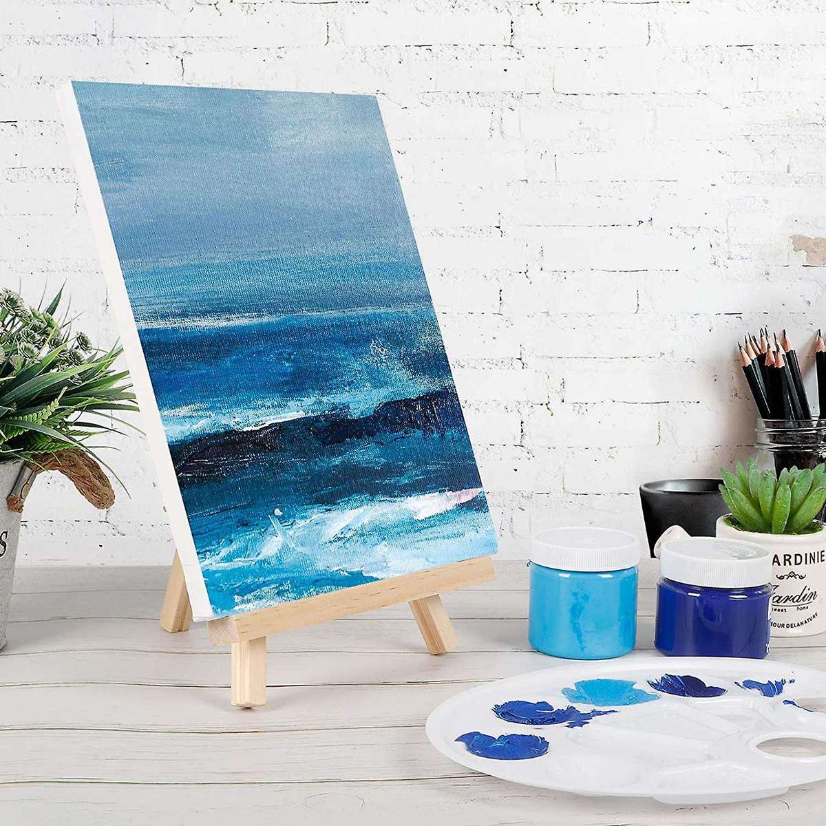 Wooden Easel, 12 Pieces, Painting, Children, Artist, Adult, Student