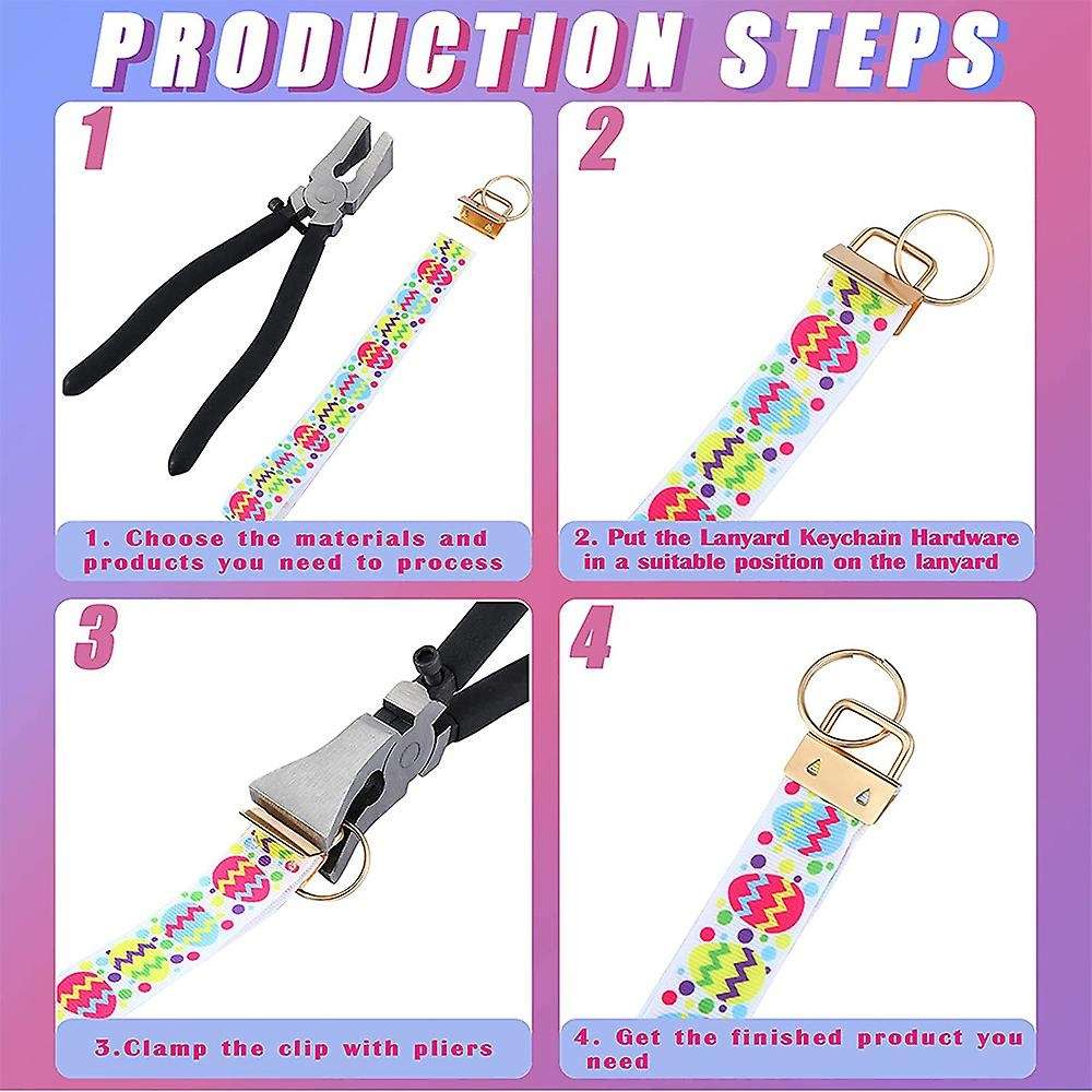 37 Pieces Key Fob Hardware Set, for Diy Keychain Supplies