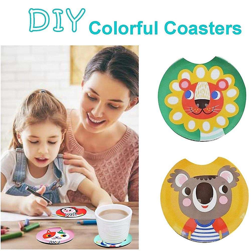 110pcs Sublimation Blank Coaster,for Diy Crafts,car Coasters