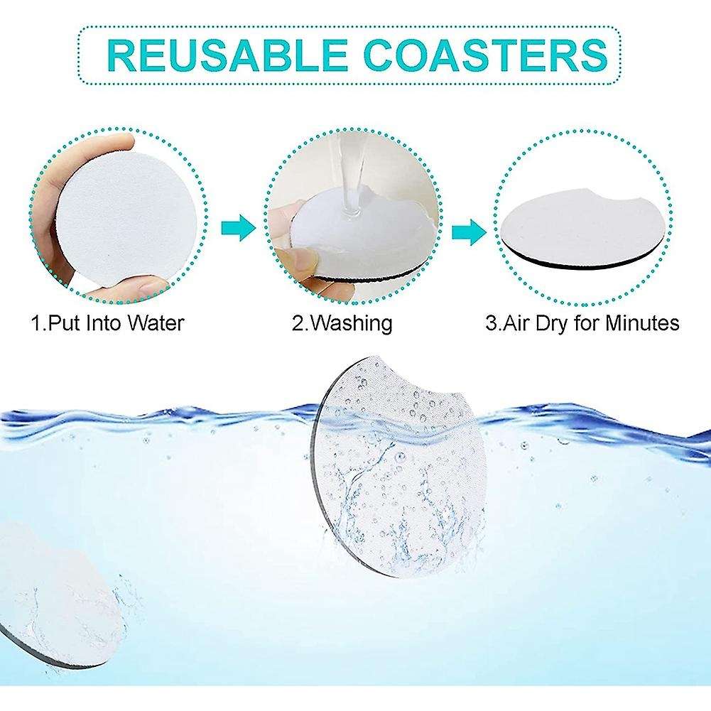110pcs Sublimation Blank Coaster,for Diy Crafts,car Coasters