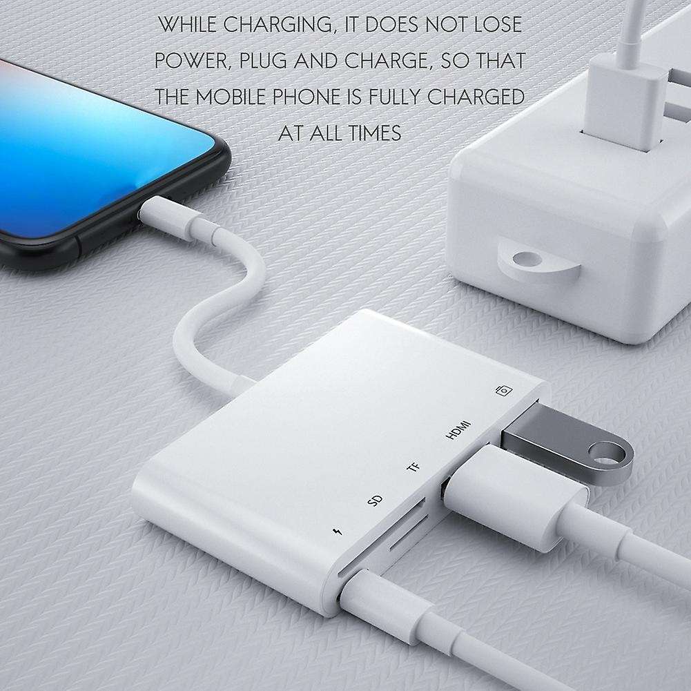 5 In 1 Hdmi-compatible Usb Adapter for Iphone and Ipad