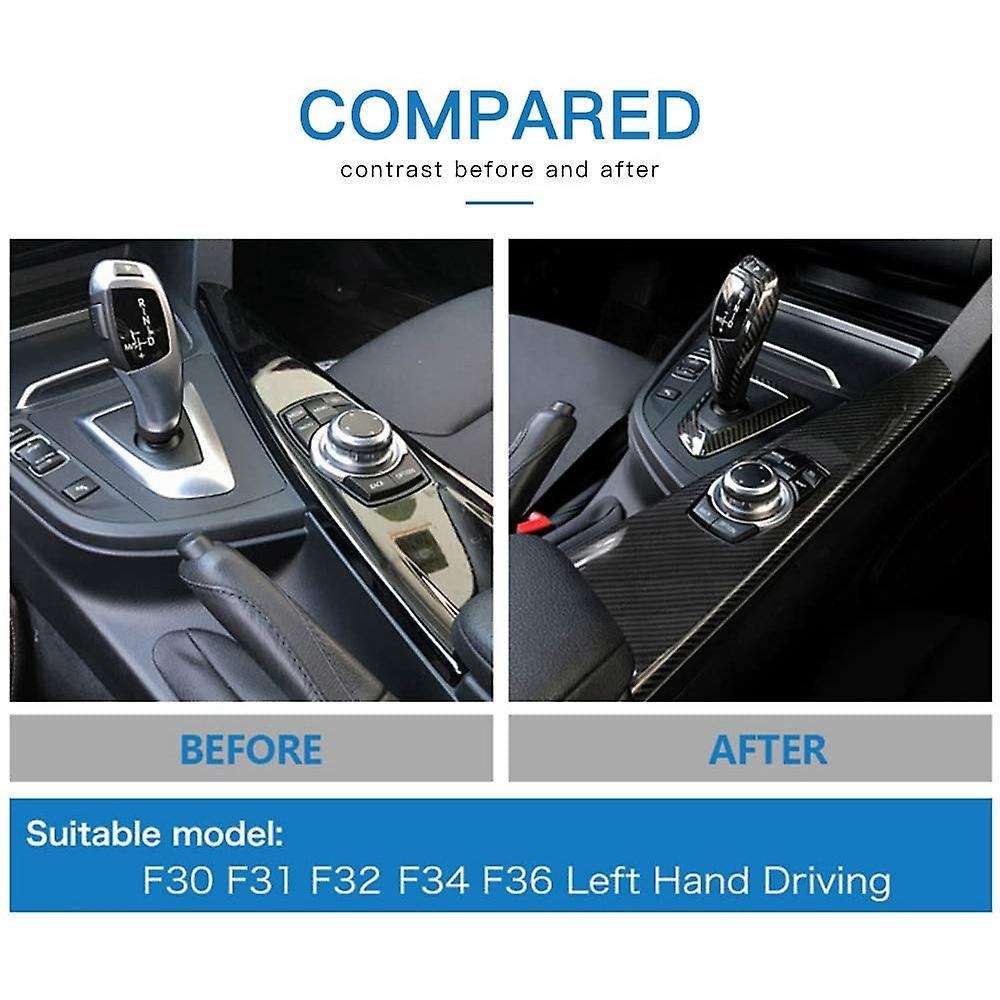 Car Shift Knob Button Panel Decoration Sticker Cover Kit For-bmw