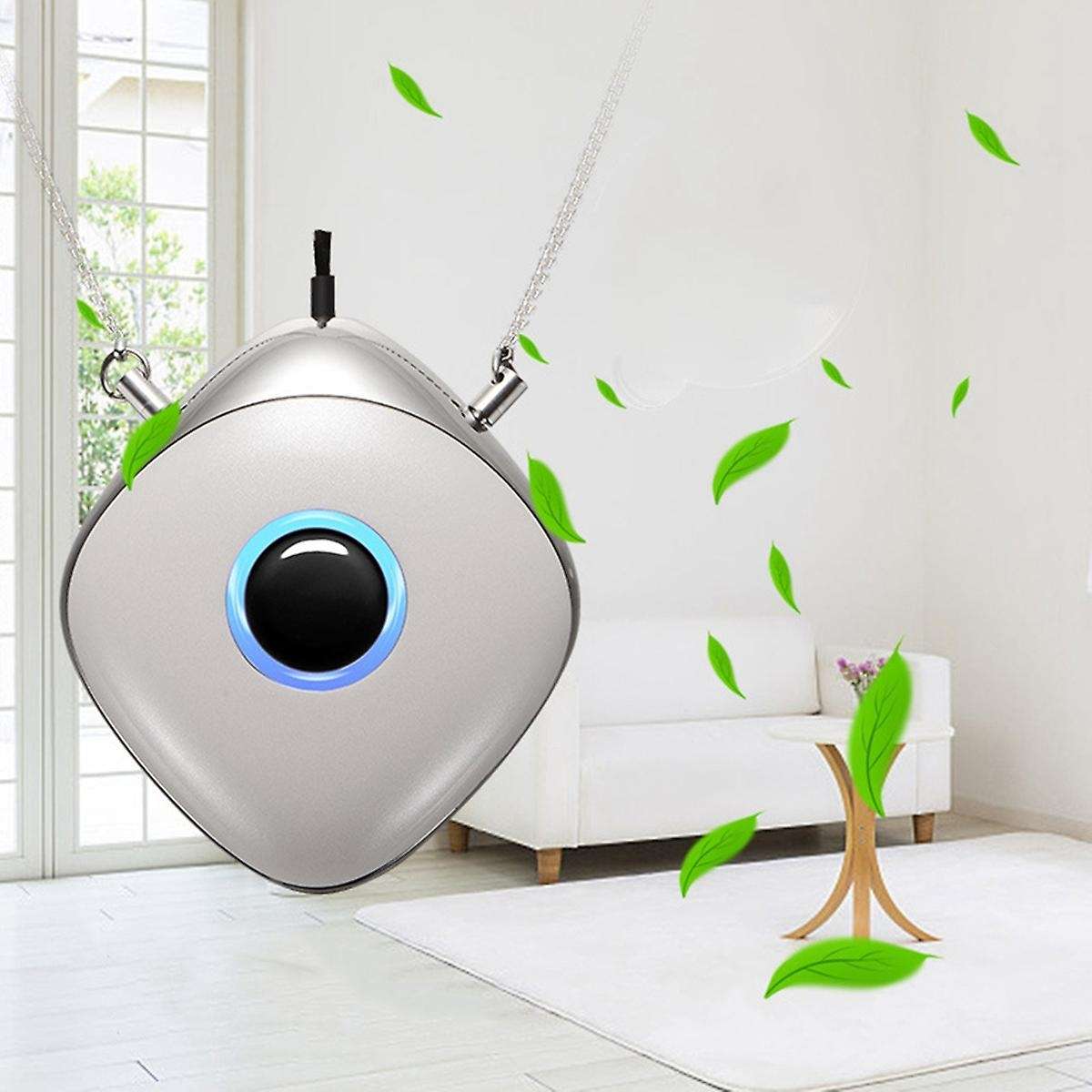 Necklace Usb Air Cleaner Mini Ionic Purifier Wearable for Home Car D