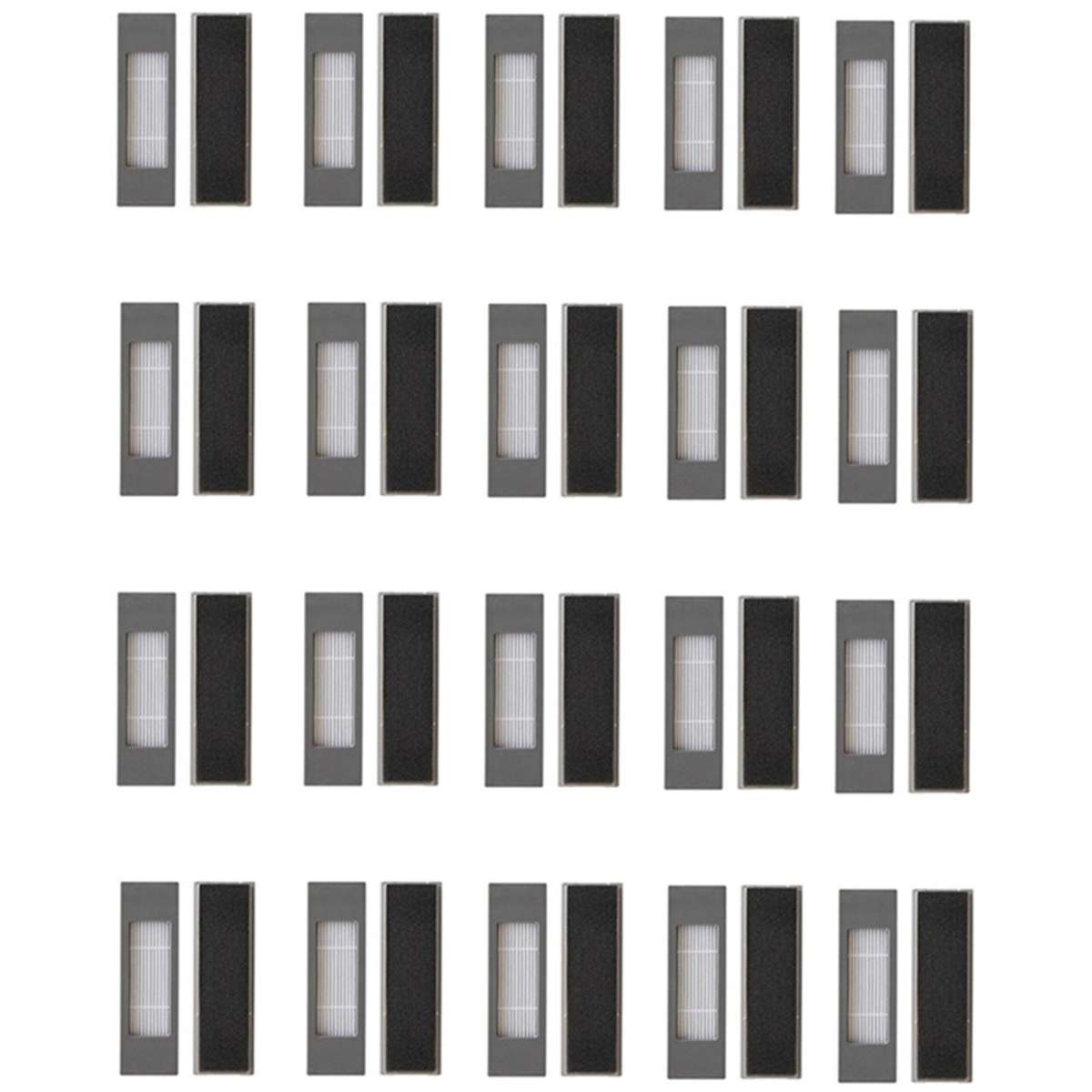 20 Pairs for Ecovacs Deebot Ozmo T5/n8/n5/t8 Sweeping Filter Cotton