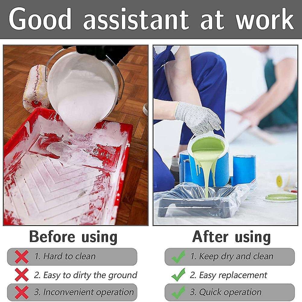 30pcs Disposable Paint Bucket Liners 29.5 X 15.8 Inches