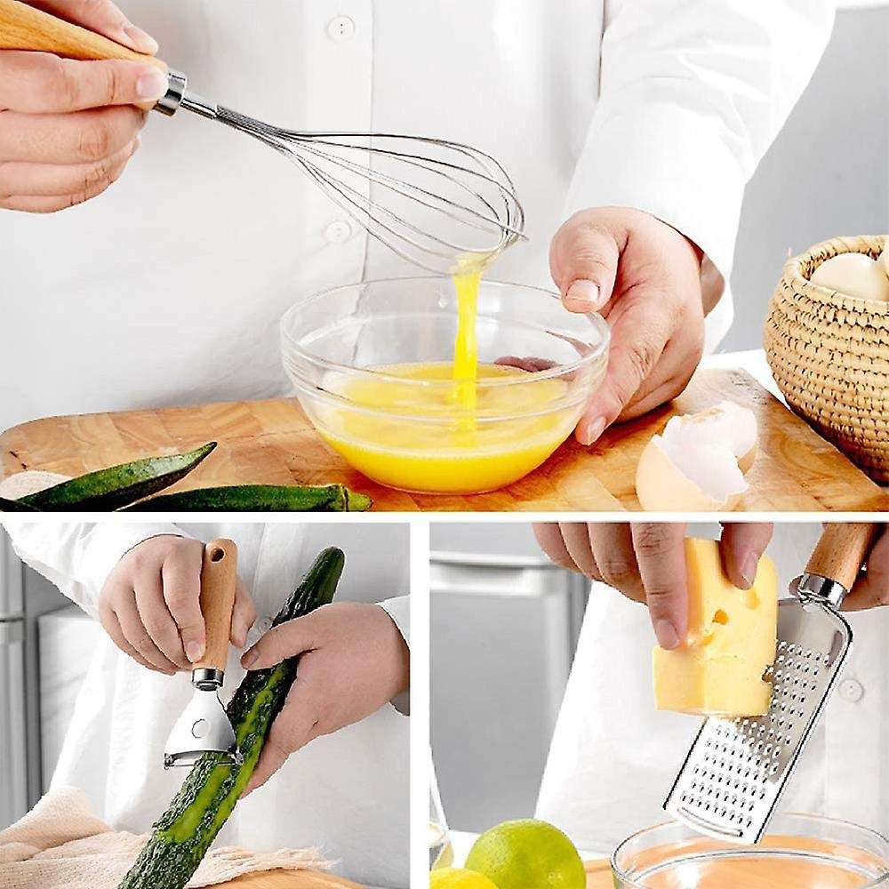 Kitchen Cooking Utensils Set,stainless Steel Gadget Tool with Handle