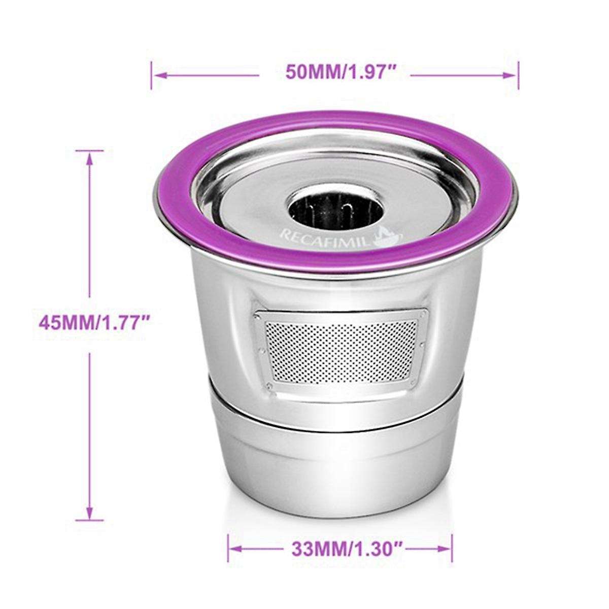 Recafimil Stainless Steel Coffee K Cup Filters for K-duo Keurig 2.0