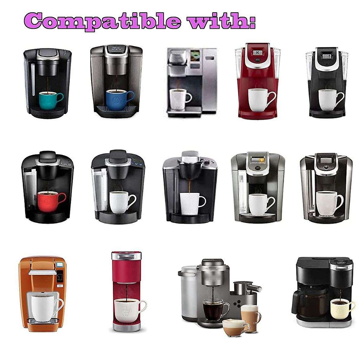 Recafimil Stainless Steel Coffee K Cup Filters for K-duo Keurig 2.0