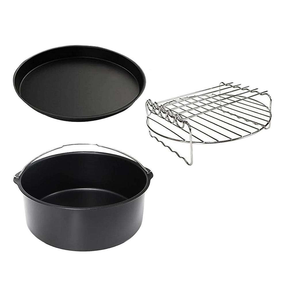 8pcs Air Fryer Accessories 9 Inch Fit for Airfryer 5.2-6.8qt Basket