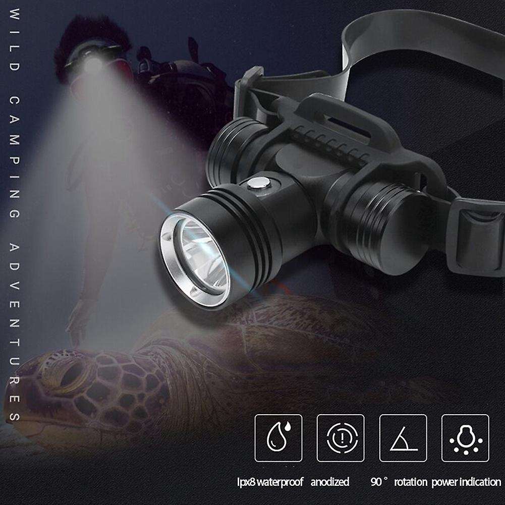 1000 Lumen Scuba Dive Headlight, Underwater 40m Swimming Torch