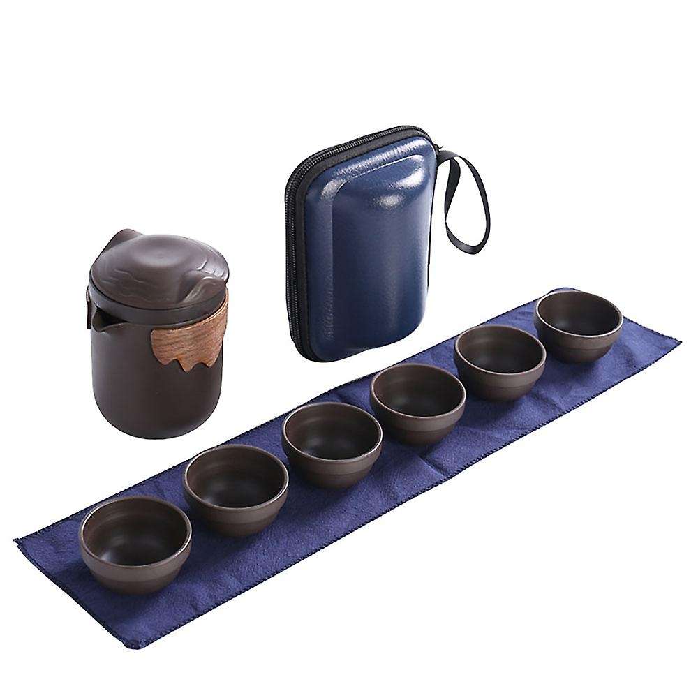 Portable Ceramic Tea Cup Set Tea Pot Set Chinese Gongfu Tea Pot Set