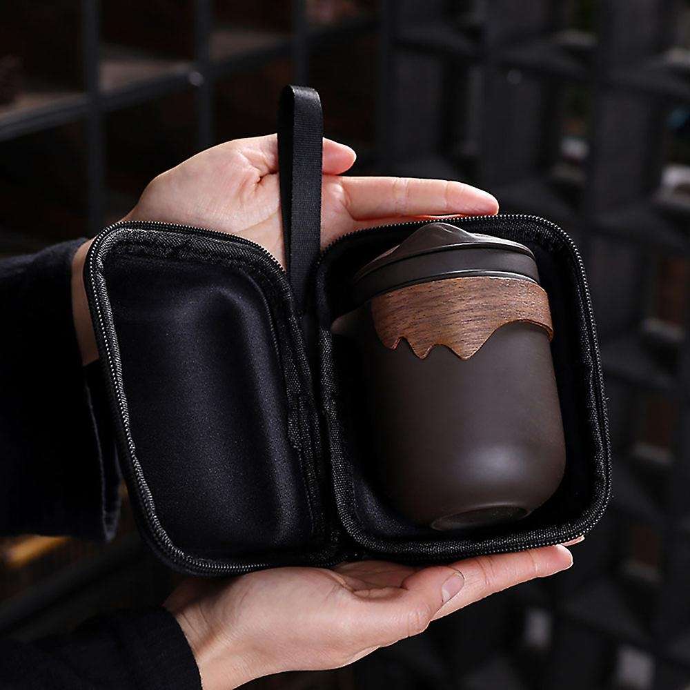 Portable Ceramic Tea Cup Set Tea Pot Set Chinese Gongfu Tea Pot Set