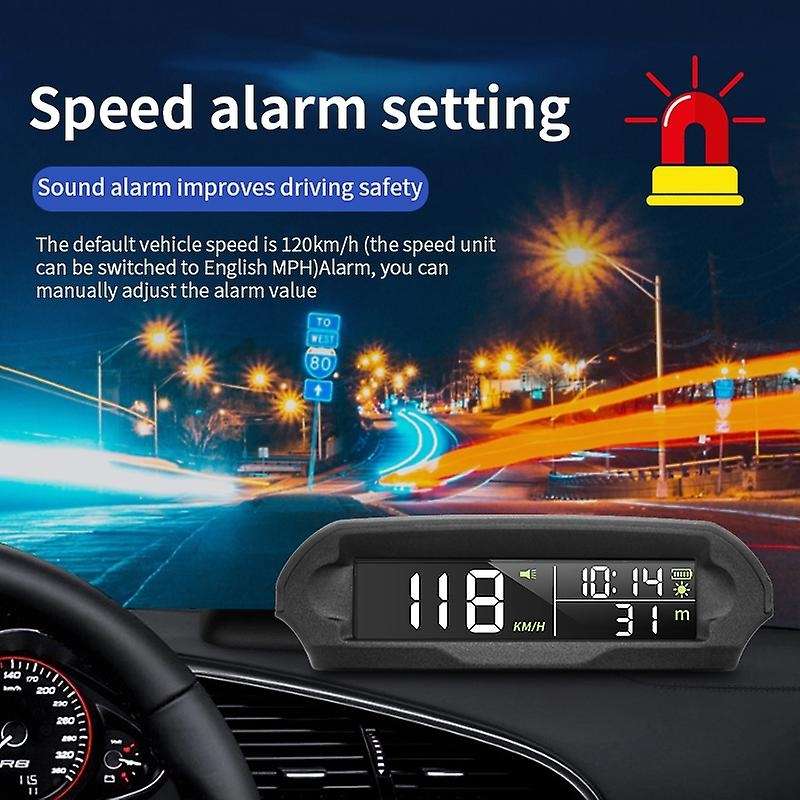 Meter Gps Speedometer Overspeed Alarm Distance Altitude Display