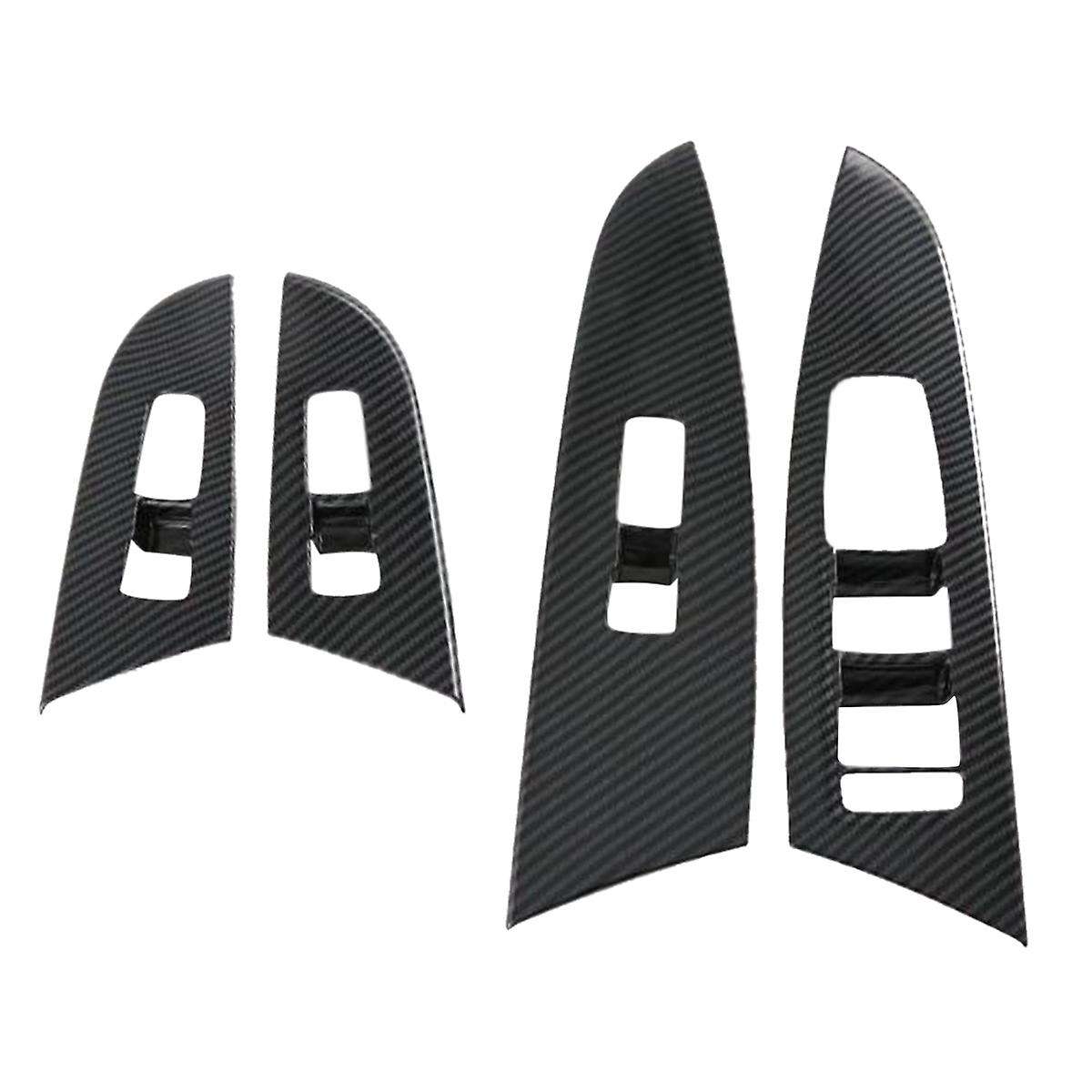 For Kia Mohave 2020 Car Carbon Fiber Glass Lift Button Switch Cover
