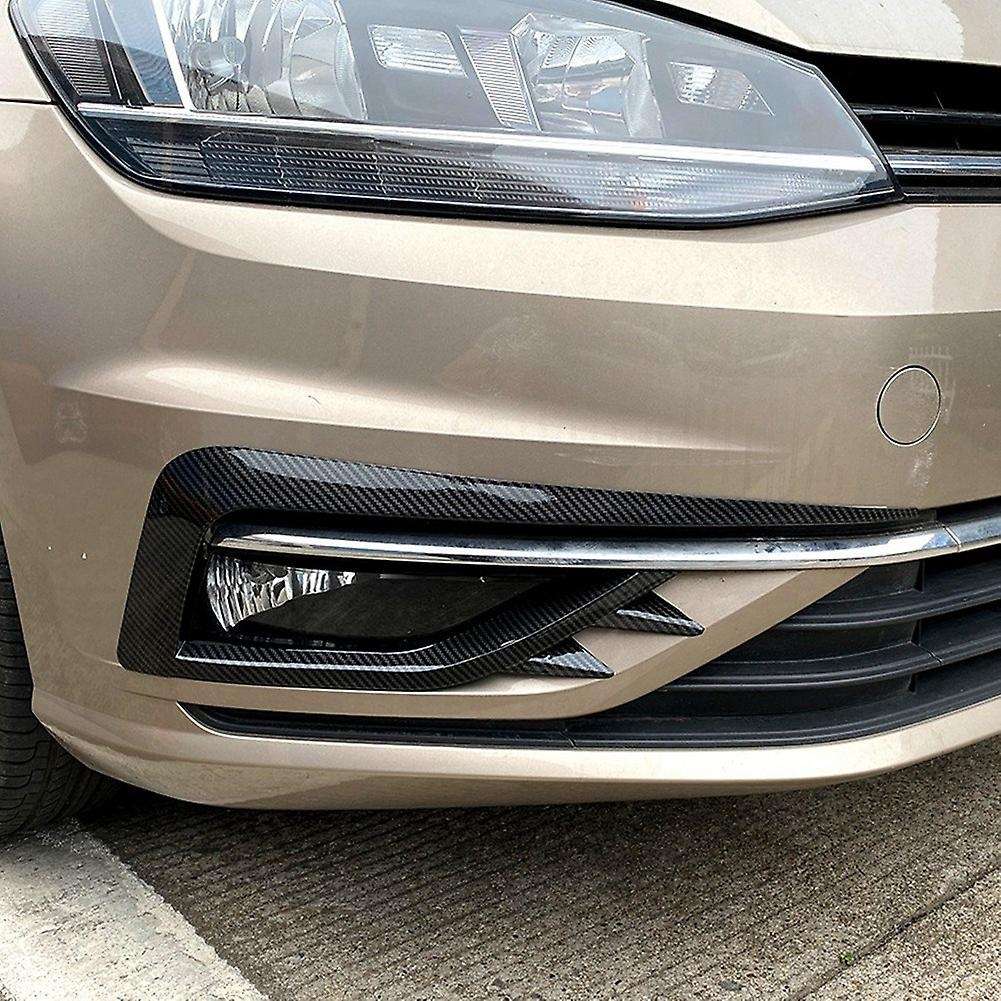 Carbon Fiber Eyebrow Eyelid Trim Cover For-vw Golf 7.5 Mk7.5
