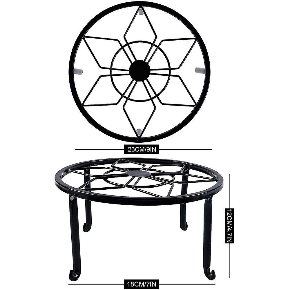 4 Pack Metal Plant Stands for Flower Pot, Heavy Duty Potted Holder
