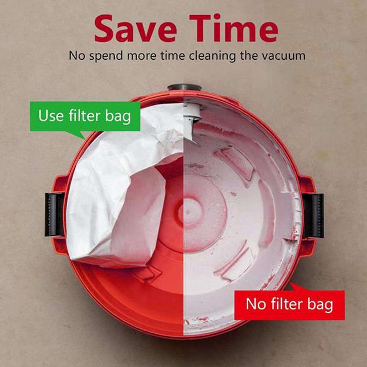 12 Pack Vacuum Dust Collection Bag for Shop Vac Type Ll 4 Gallons