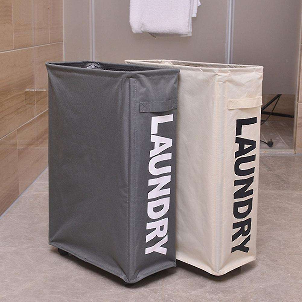 Oxford Laundry Basket with Wheels Multi-functional Corner Slim-b