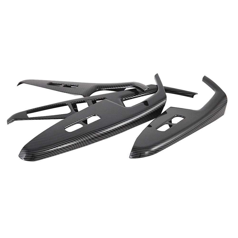 Carbon Fiber Car Window Glass Switch Cover Decoration for Kia K7