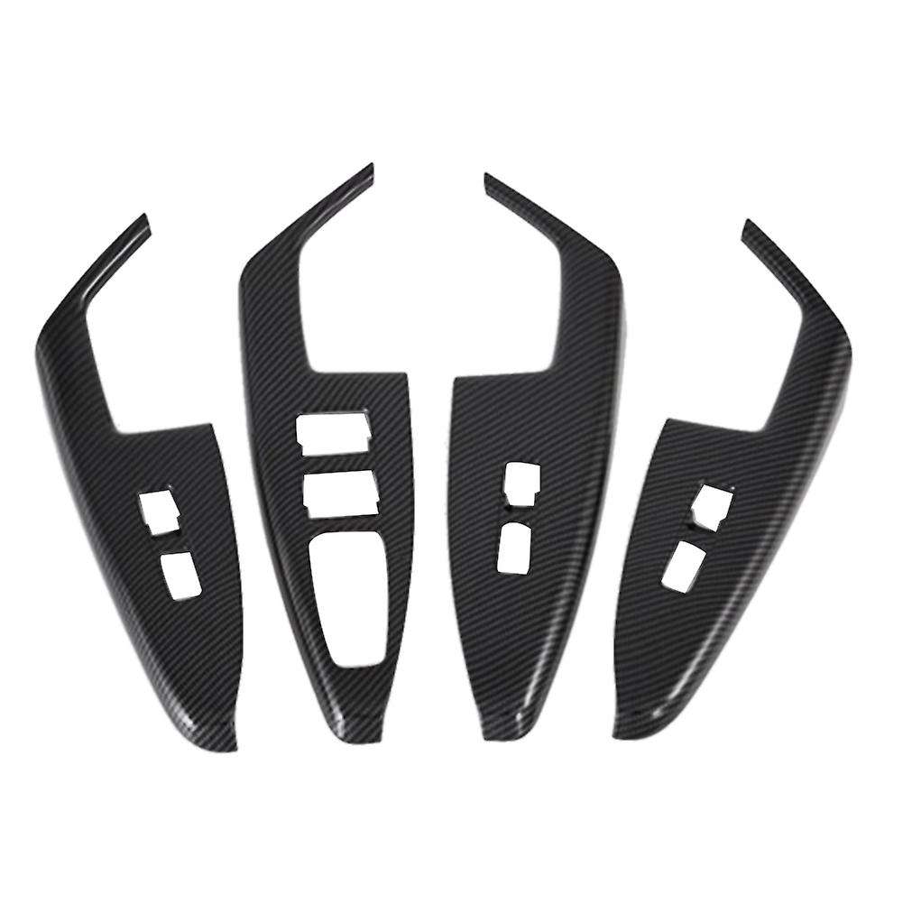 Carbon Fiber Car Window Glass Switch Cover Decoration for Kia K7