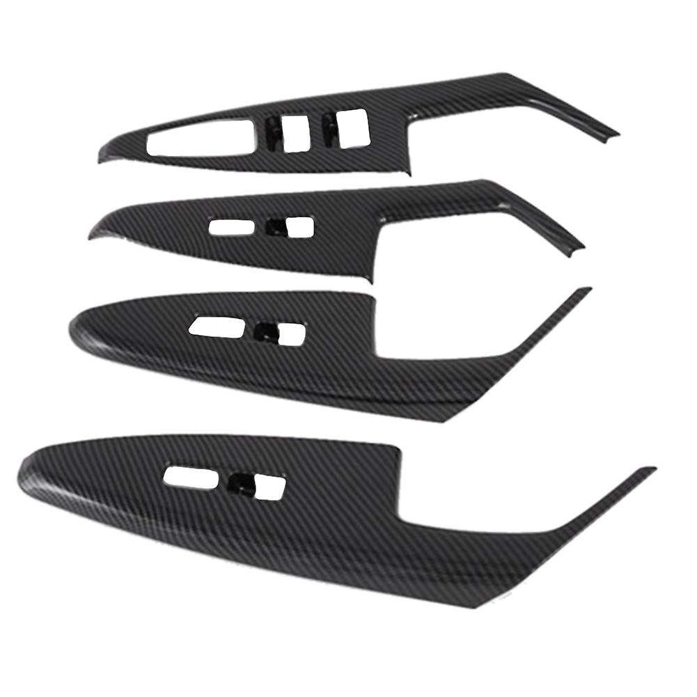 Carbon Fiber Car Window Glass Switch Cover Decoration for Kia K7