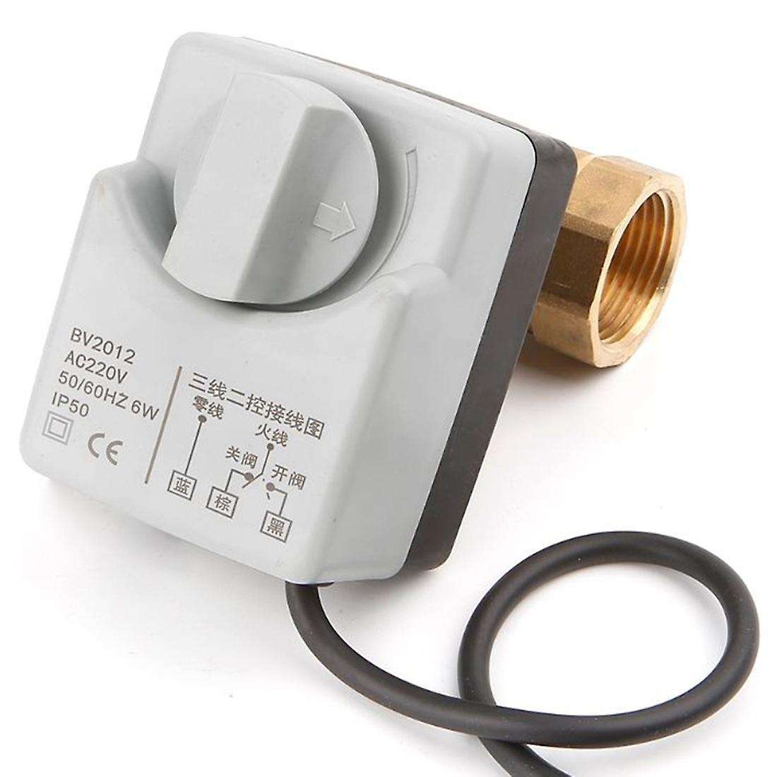 Ac220v Dn15 2 Way 3 Wires Motorized Ball Valve Electric Actuator