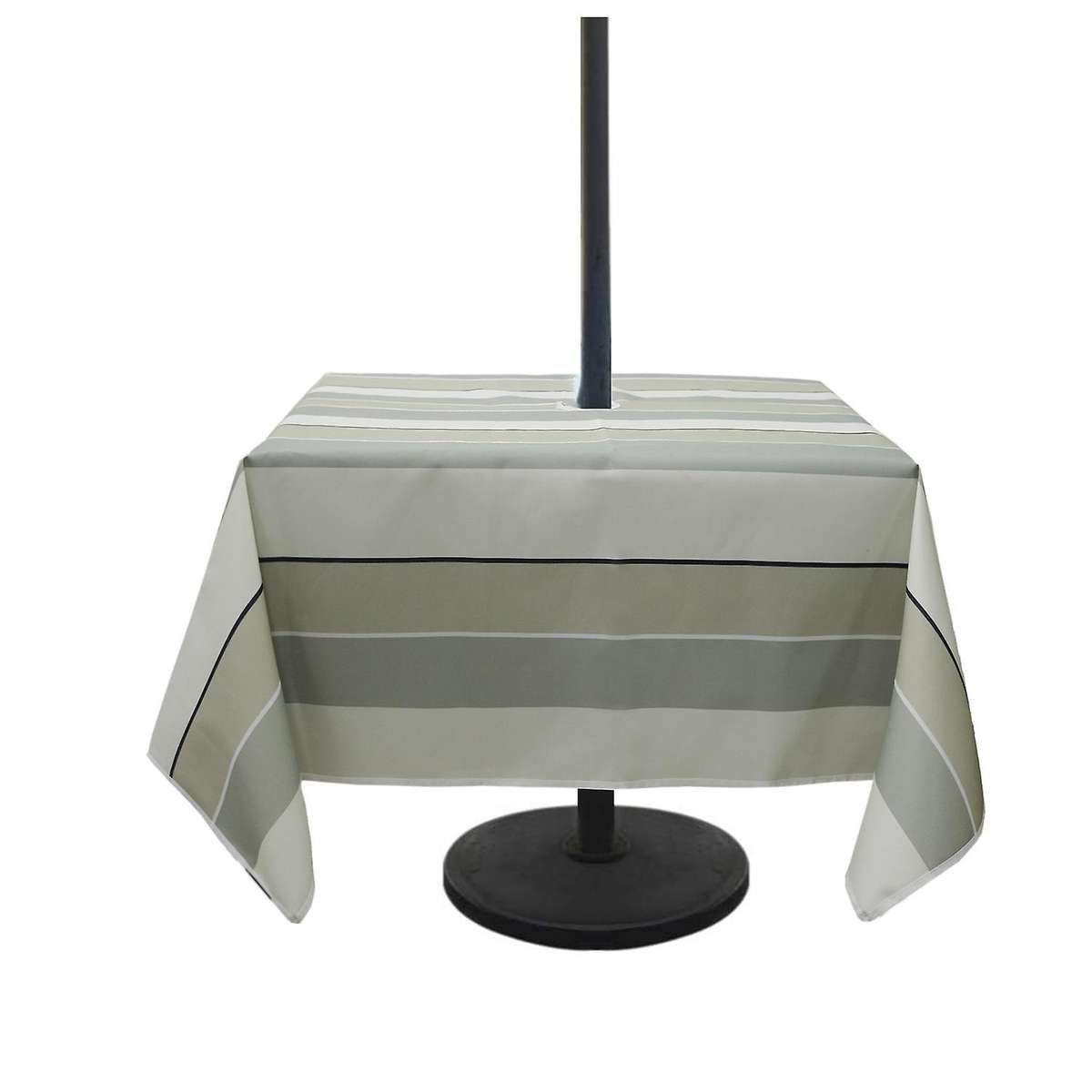 Outdoor Tablecloth Waterproof with Zipper Umbrella Hole 60 X 60 Inch