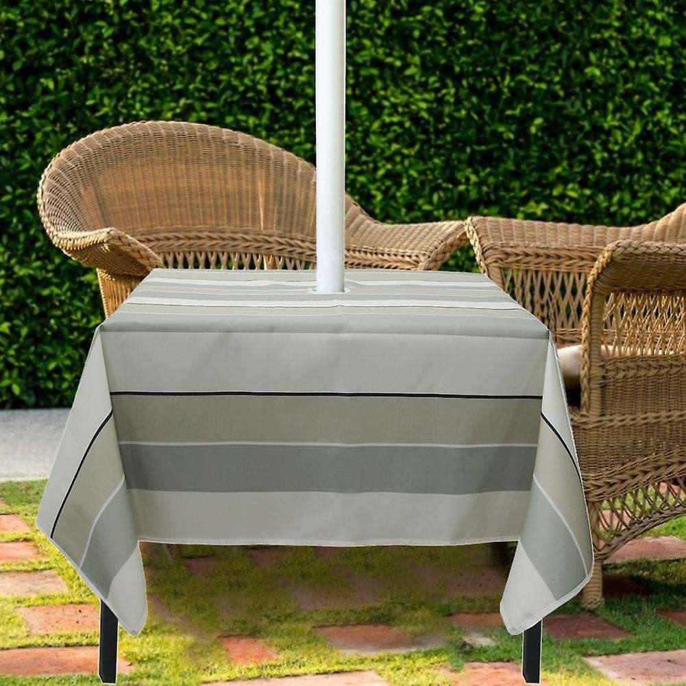 Outdoor Tablecloth Waterproof with Zipper Umbrella Hole 60 X 60 Inch